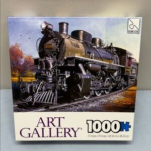 Art Gallery T16 TRAIN STATION Sure-Lox 1000 Piece Jigsaw Puzzle 27 " x 19" NEW